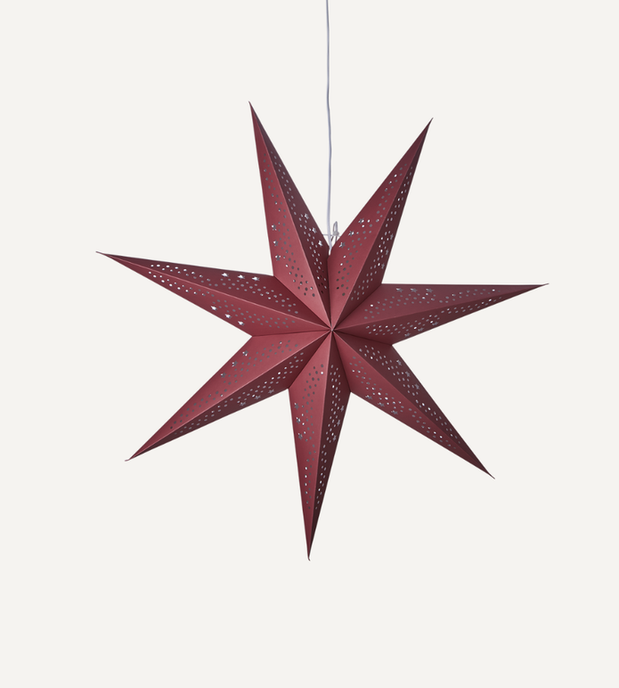 UNI Adventsstjärna, Röd Ø60xD20 cm