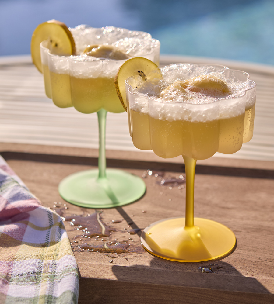 LILLIE Cocktail/dessertglas, Grön 4-PACK