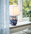 Fanny bordslampa Blå/vit 47cm