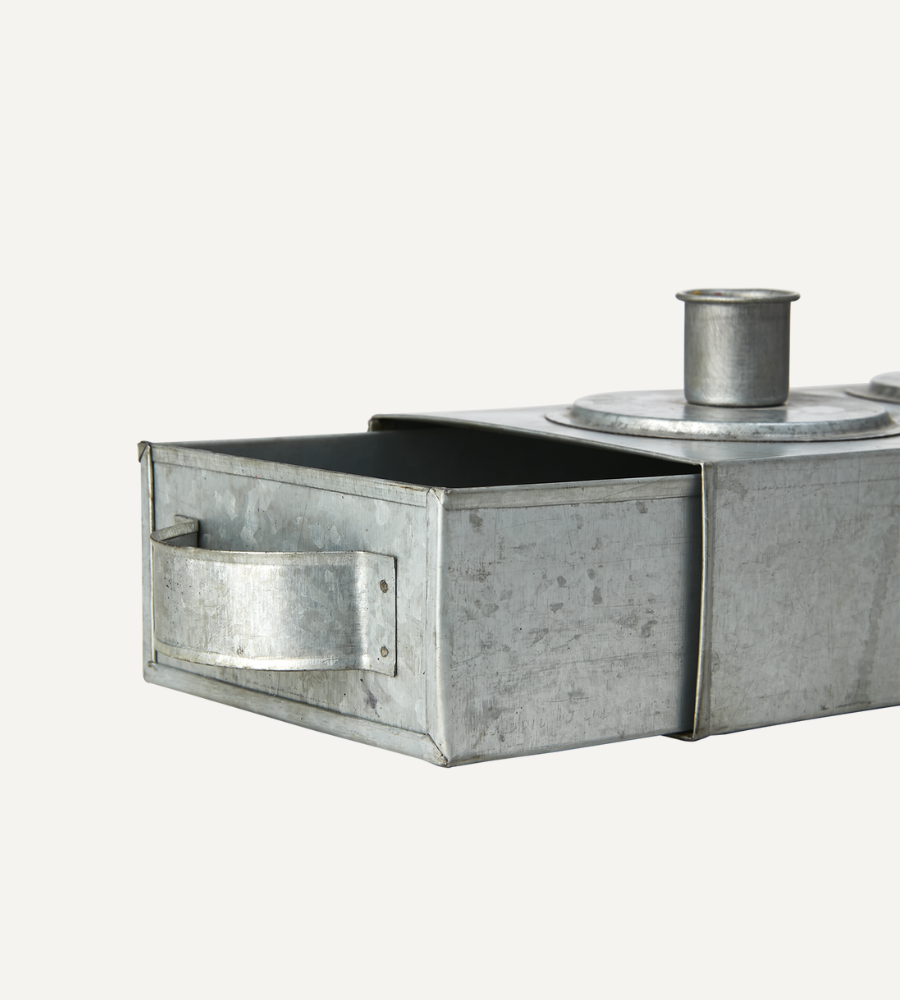 FENIX Adventsljusstake/ljuslåda, Grå