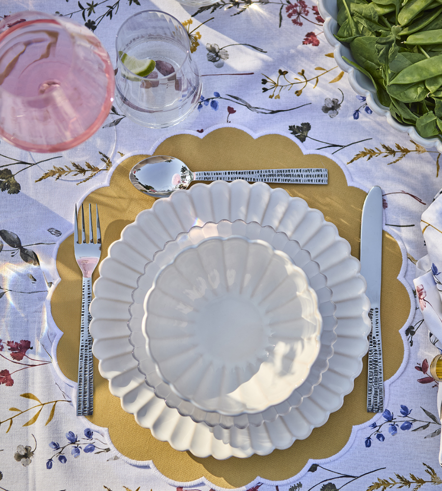 HULDA Tallrik Ø26, Elfenben 4-PACK