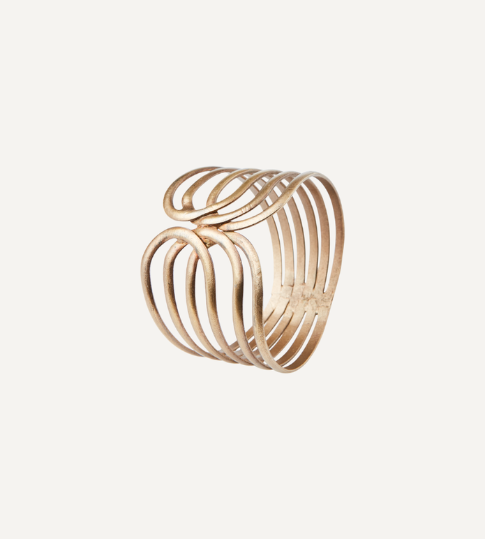 ODIN Servettring Mässingsfärgad 4-PACK