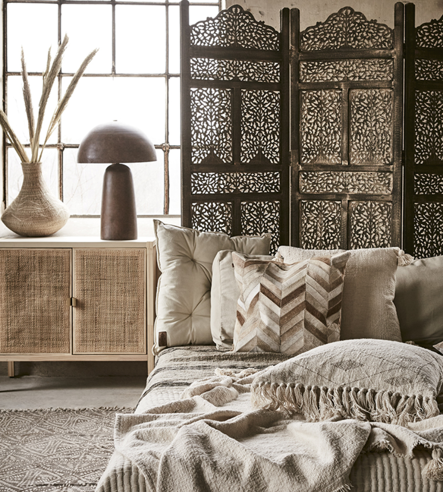 FUNGI Bordslampa L, Brun