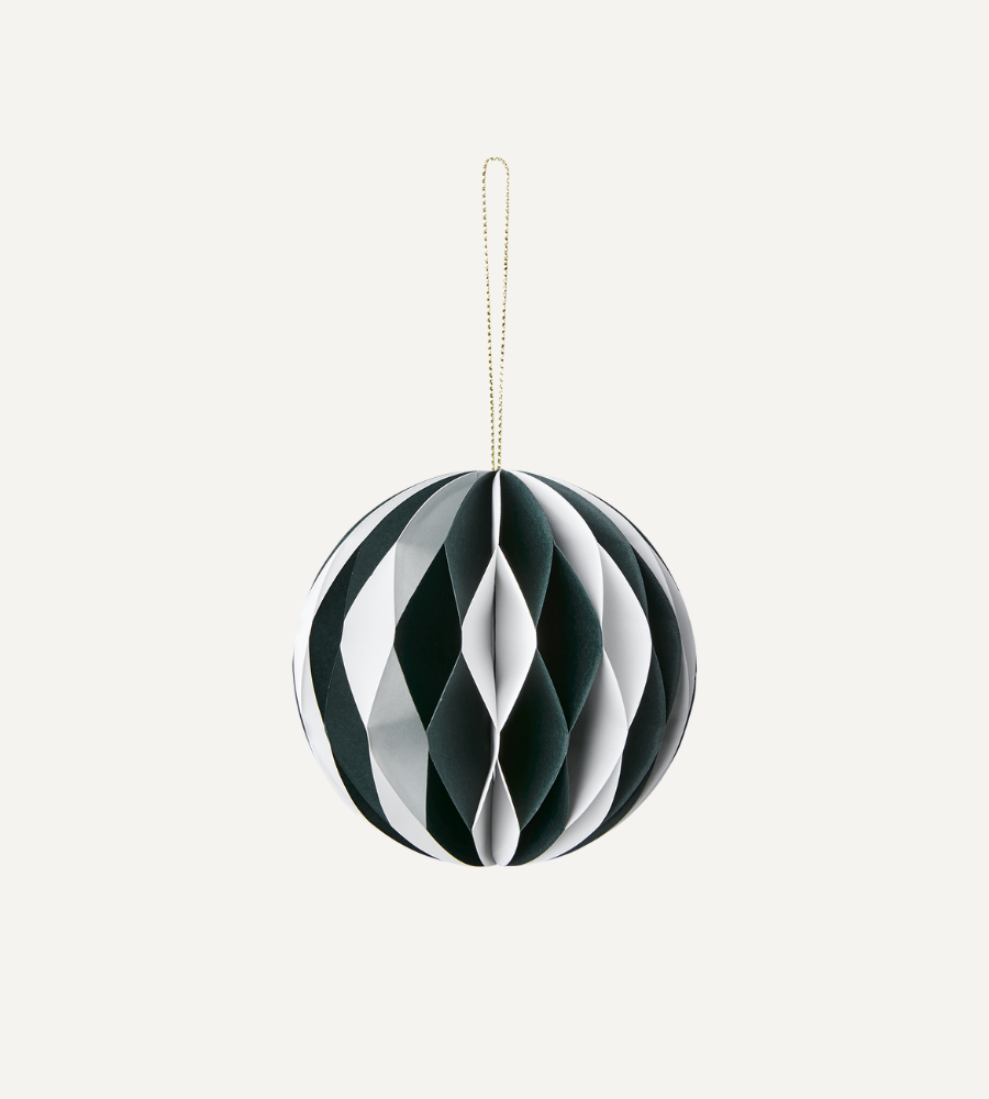 TOR Julgransdekoration, Grön/vit 10-PACK