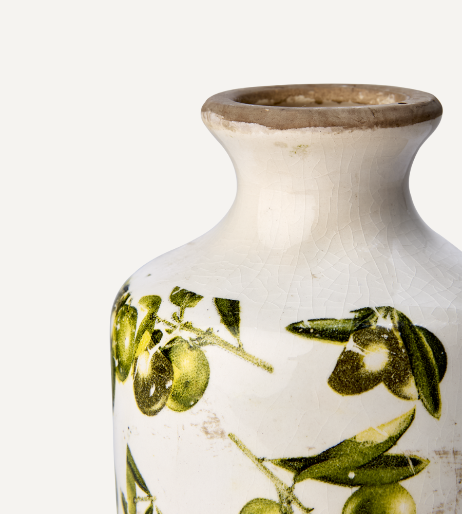OLIVE Vas, Grön/Vit