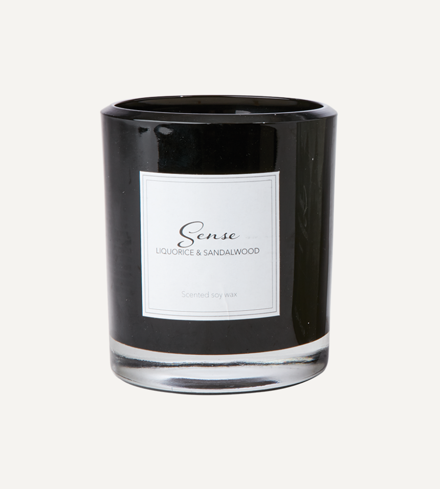 SENSE Doftljus Liquorice & sandalwood, Svart