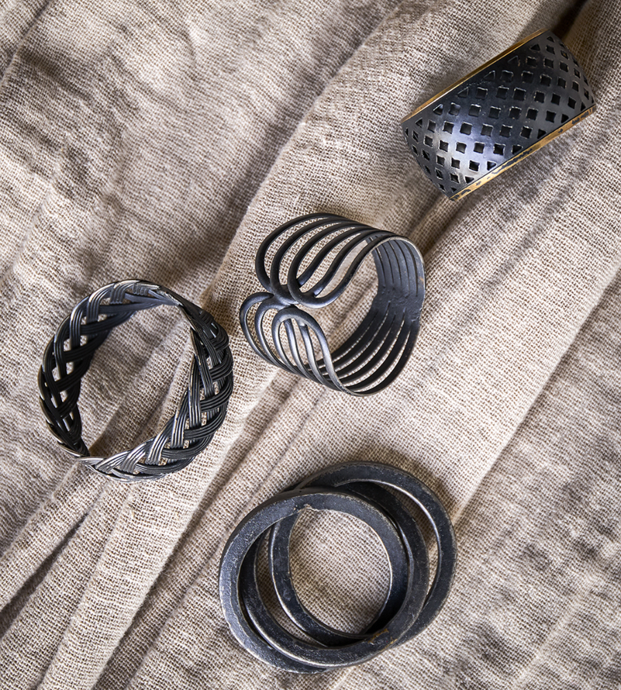 ODIN Servettring, Svart 4-PACK