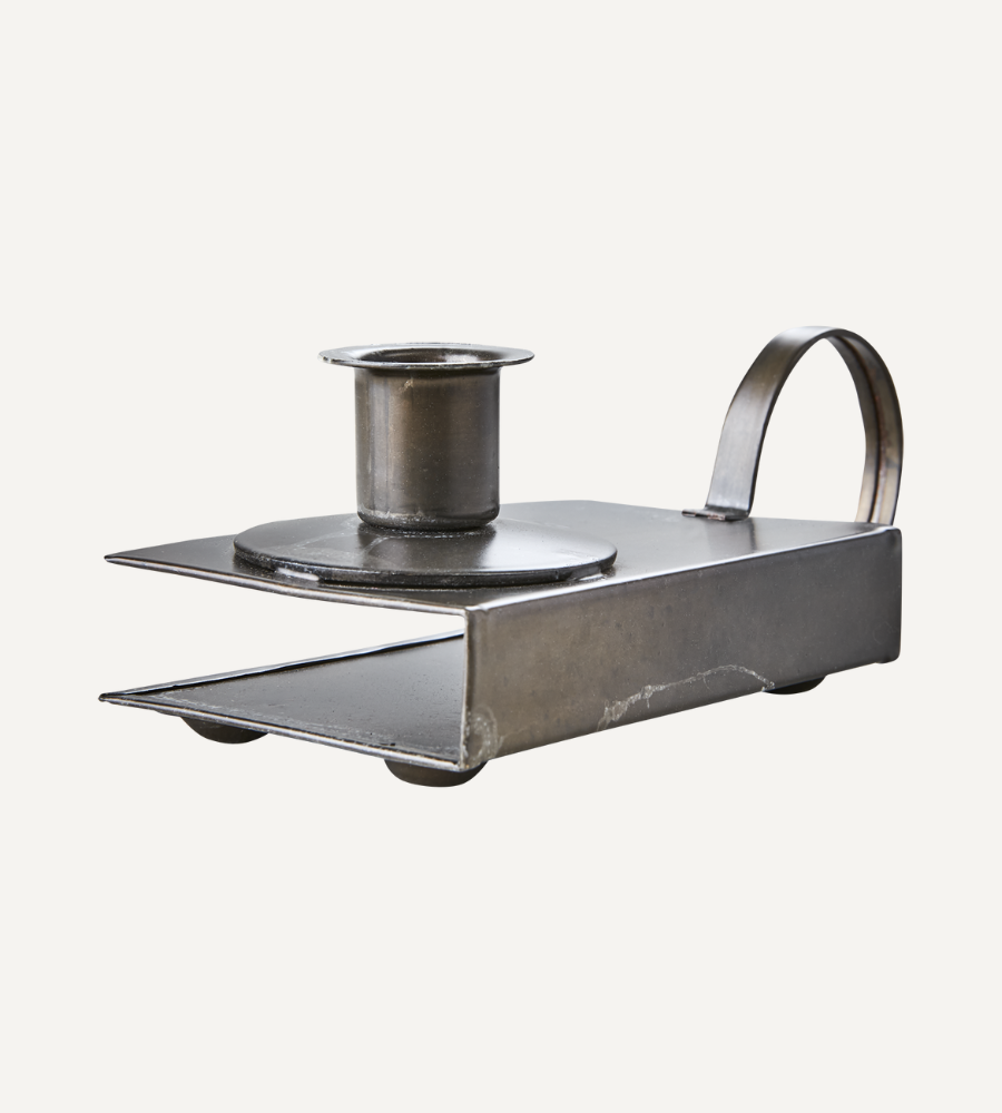 THOMAS Tändsticksaskhållare/ljusstake, Svart