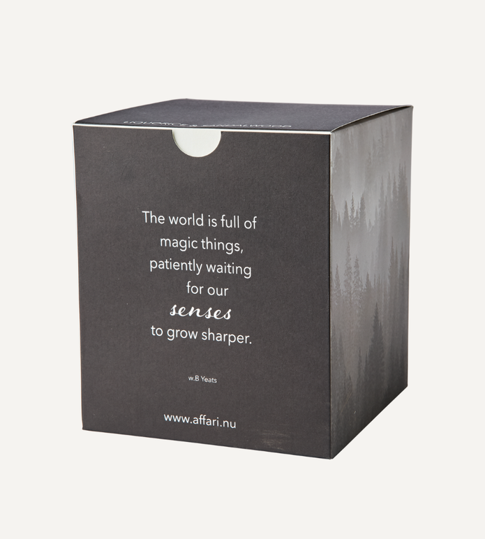 SENSE Doftljus Liquorice & sandalwood, Svart