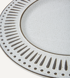 ANTONIA Tallrik Ø28, Grå/elfenben 6-PACK