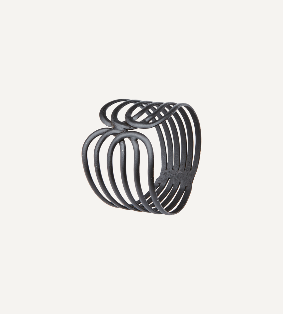 ODIN Servettring, Svart 4-PACK