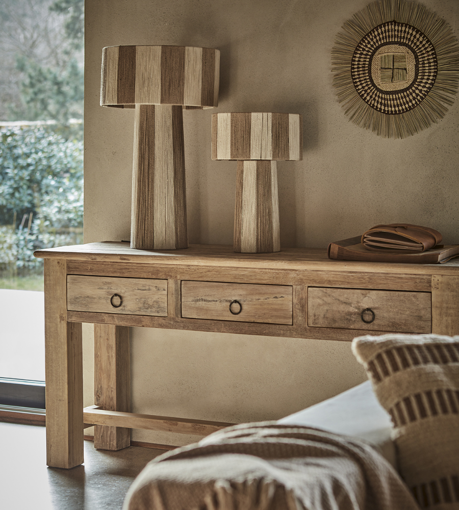 JULLAN Bordslampa M, Elfenben/natur