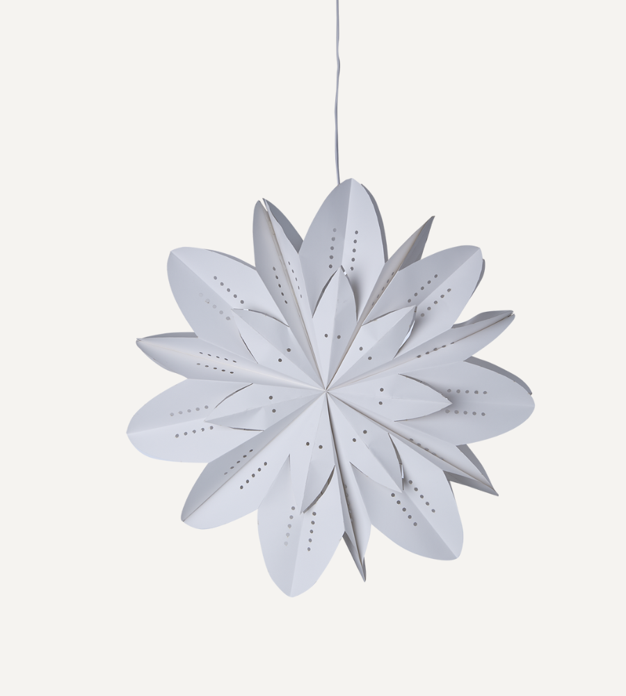 Adventsstjärna, Vit Ø50