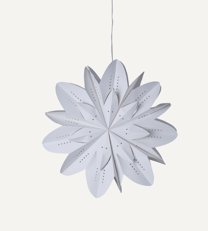 Adventsstjärna, Vit Ø50