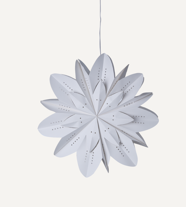 Adventsstjärna, Vit Ø50