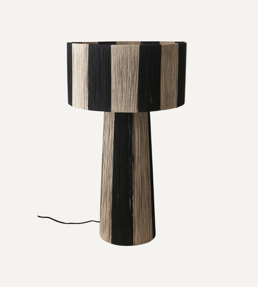 JULLAN Bordslampa L, Svart/natur