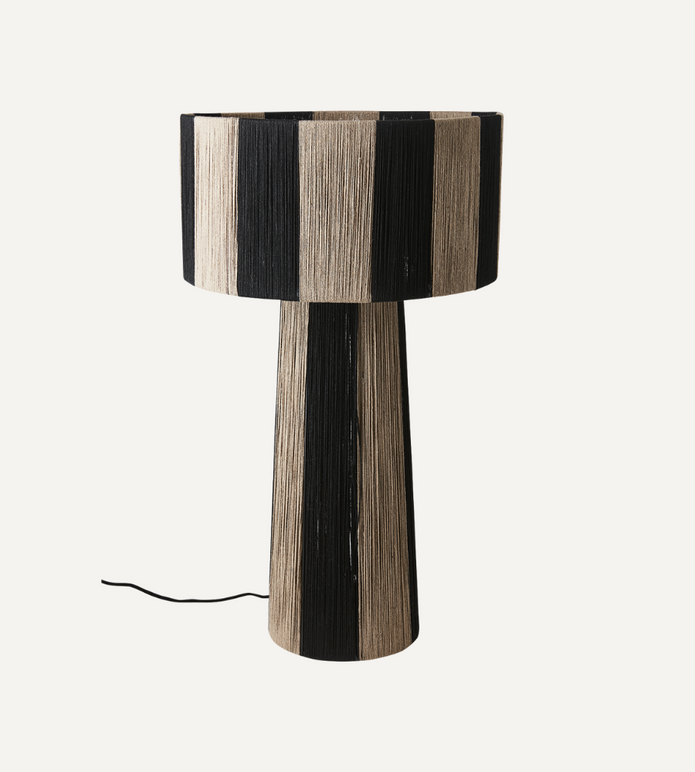 JULLAN Bordslampa L, Svart/natur