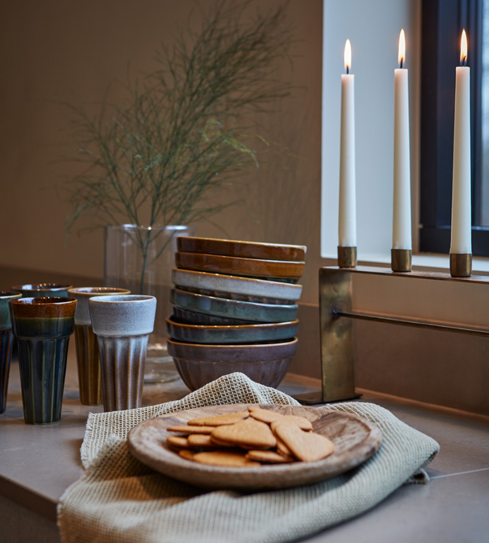 COSTA Skål L, Grön/brun