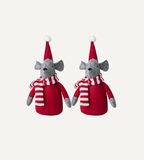 NOVELLA Julmus, Röd/grå 2-PACK