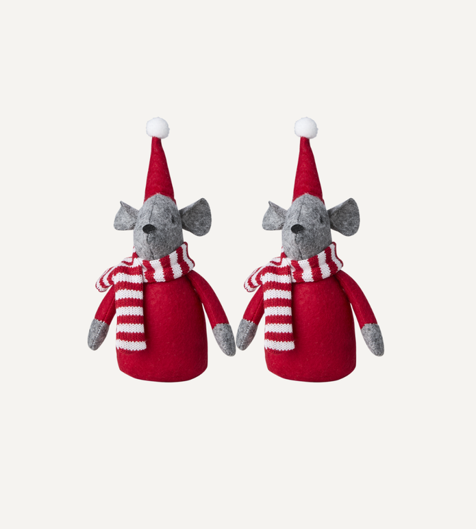 NOVELLA Julmus, Röd/grå 2-PACK