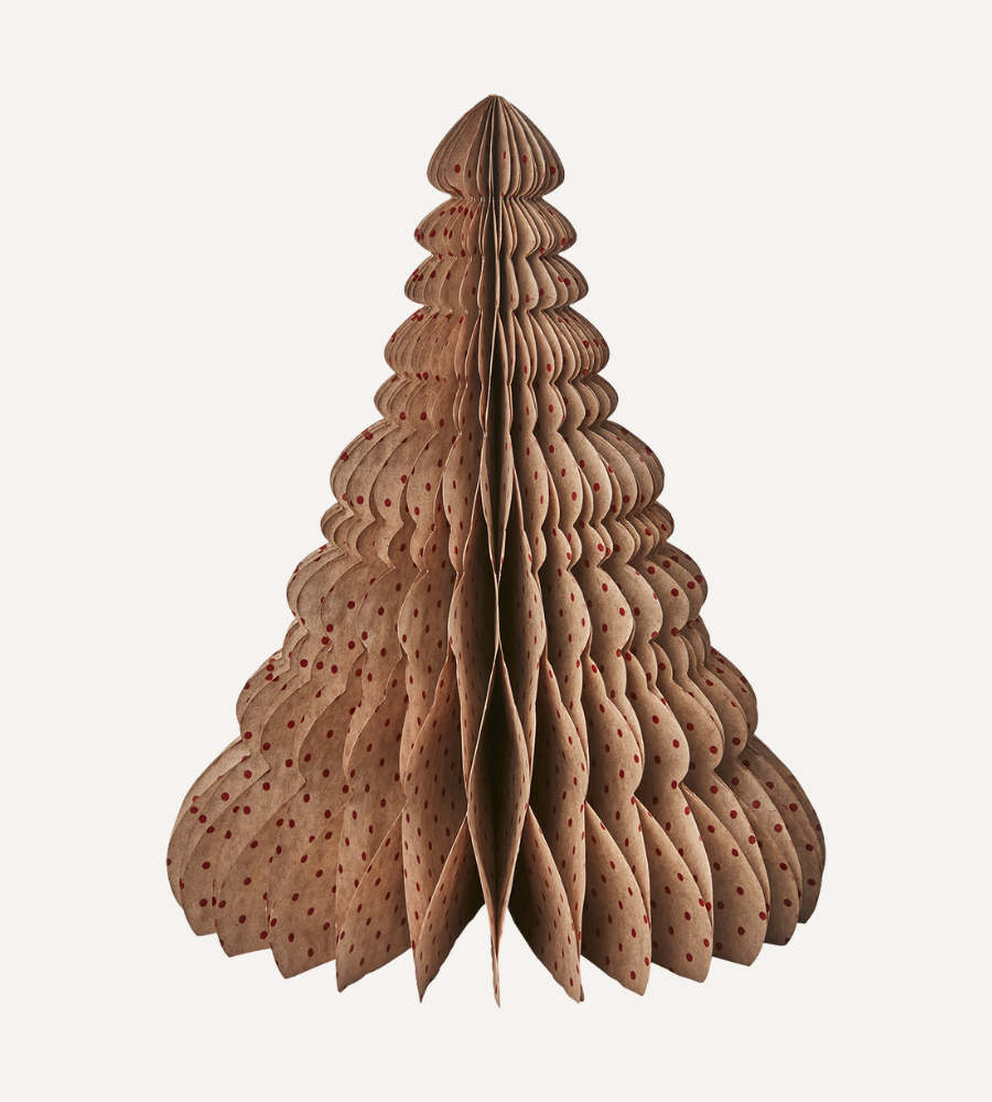 UNI Prydnadsgran XL, Brun/röd Ø24xH30 cm