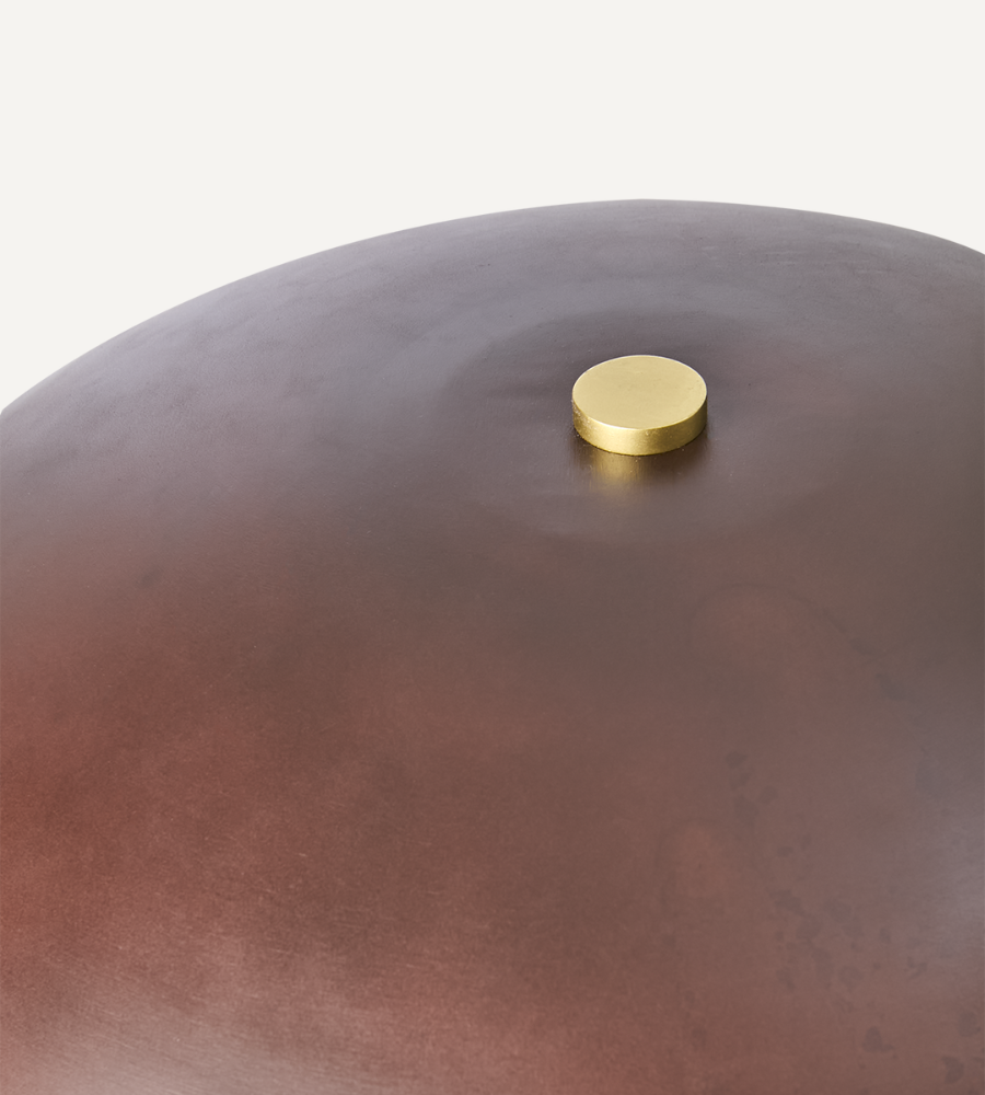 FUNGI Stor golvlampa, Brun