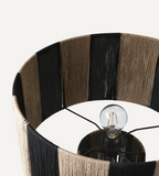 JULLAN Bordslampa L, Svart/natur