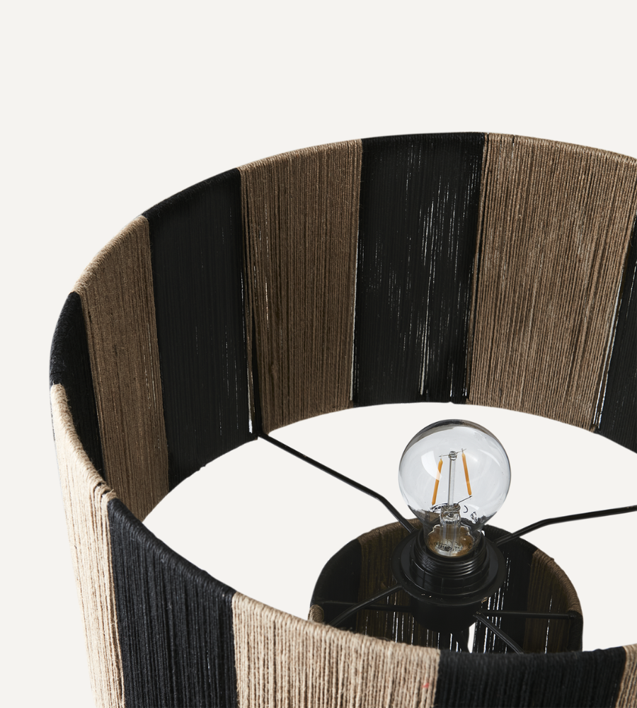 JULLAN Bordslampa L, Svart/natur