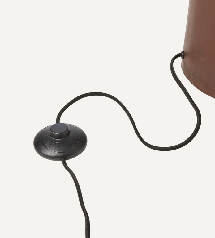 FUNGI Stor golvlampa, Brun