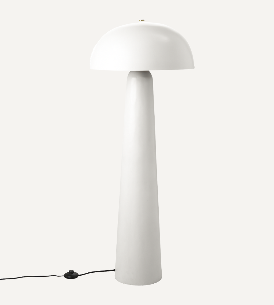 FUNGI Stor golvlampa, Vit