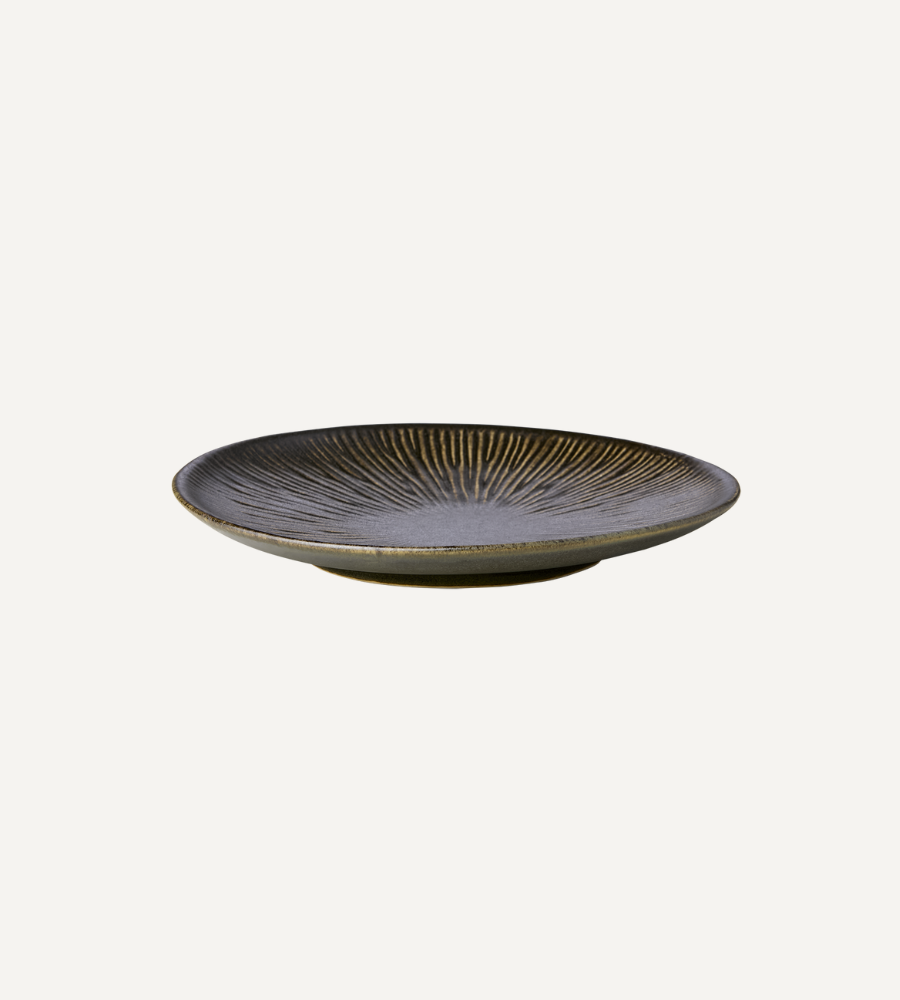 MATTEO Tallrik Ø21, Mörkbrun 6-PACK