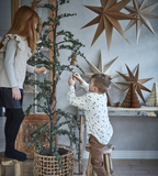 UNI Prydnadsgran XL, Brun/röd Ø24xH30 cm