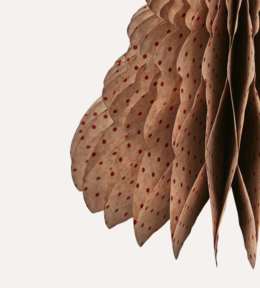 UNI Prydnadsgran XL, Brun/röd Ø24xH30 cm