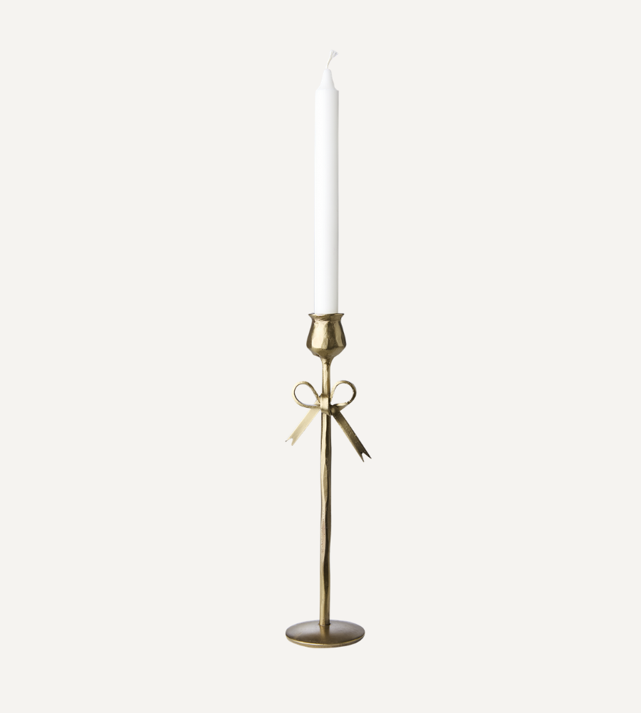 Handgjord Ljusstake, Mässingsfärgad