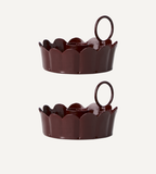 OH DEER Ljusstake, Burgundy 2-PACK