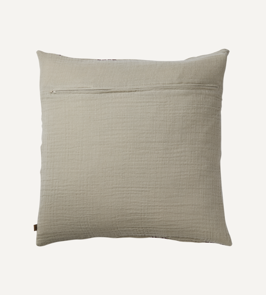 NOEL Kuddfodral, Röd/natur L50xW50