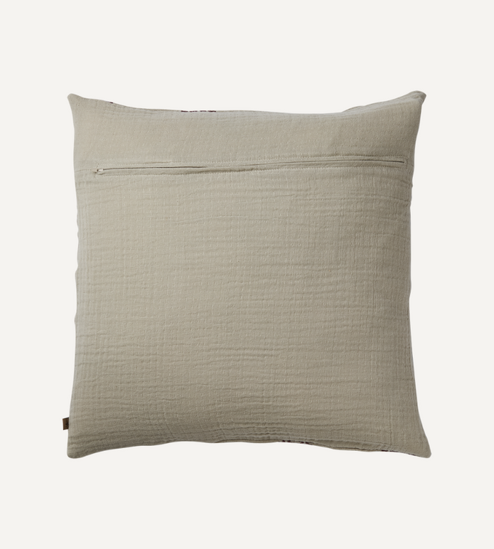 NOEL Kuddfodral, Röd/natur L50xW50