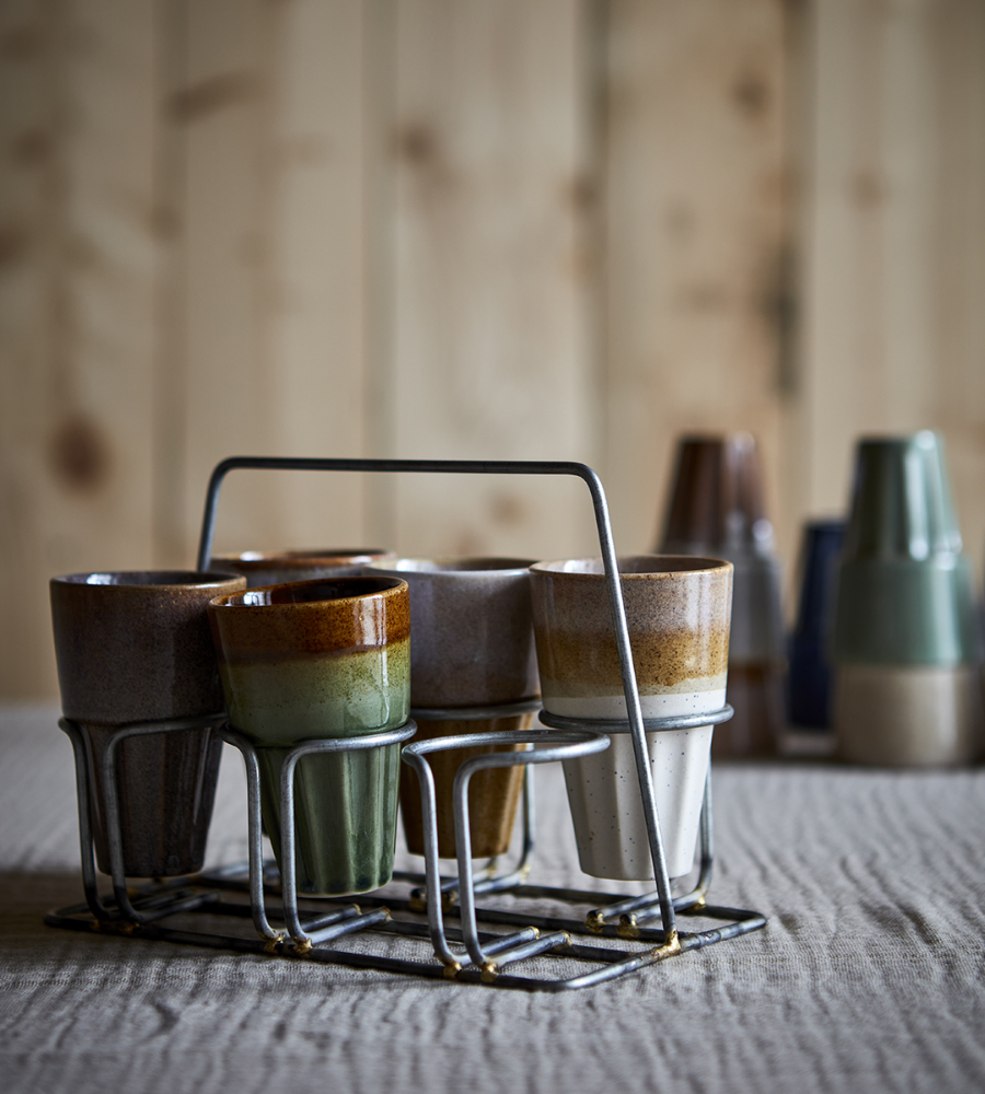 COSTA Kopp M, Beige/flerfärgad 12-PACK