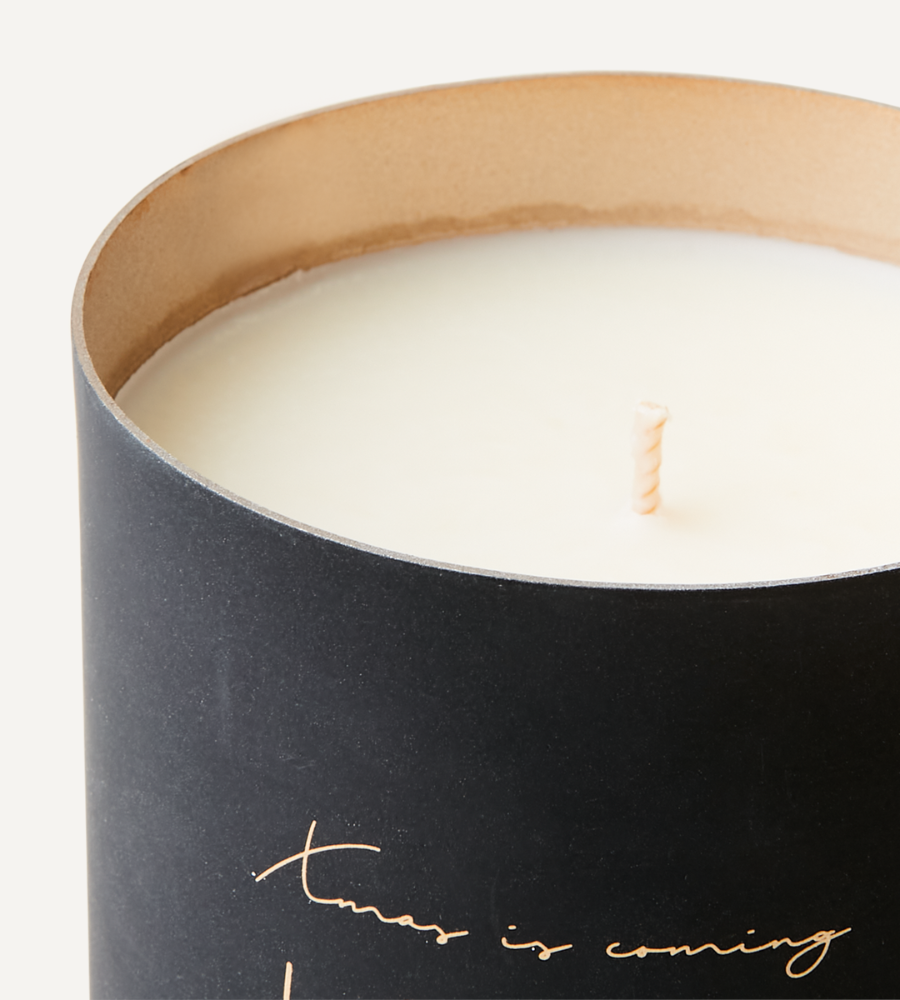 CALENDAR Doftljus Cinnamon & apple, Svart Storlek: Ø8xH10 cm