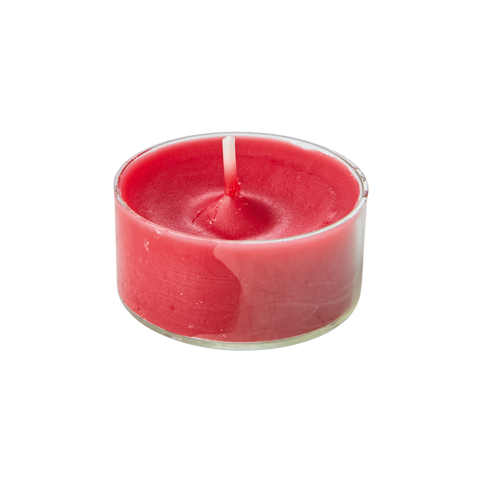 COLOURED TEALIGHTS Värmeljus, 20-pack, Djupröd