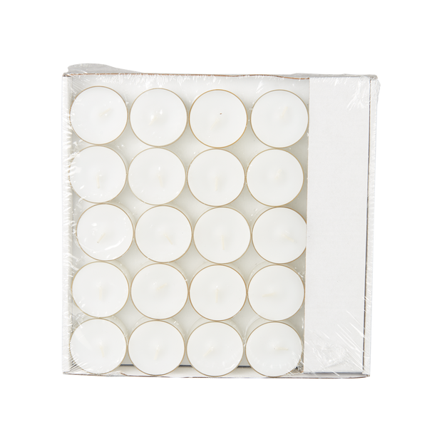 TEA LIGHTS Värmeljus, 50-pack, Vit Ø3,8xH2