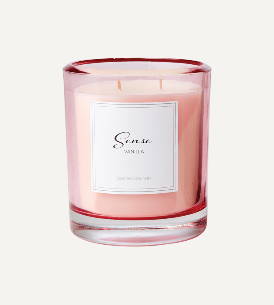 SENSE Doftljus Vanilla, Ljusrosa