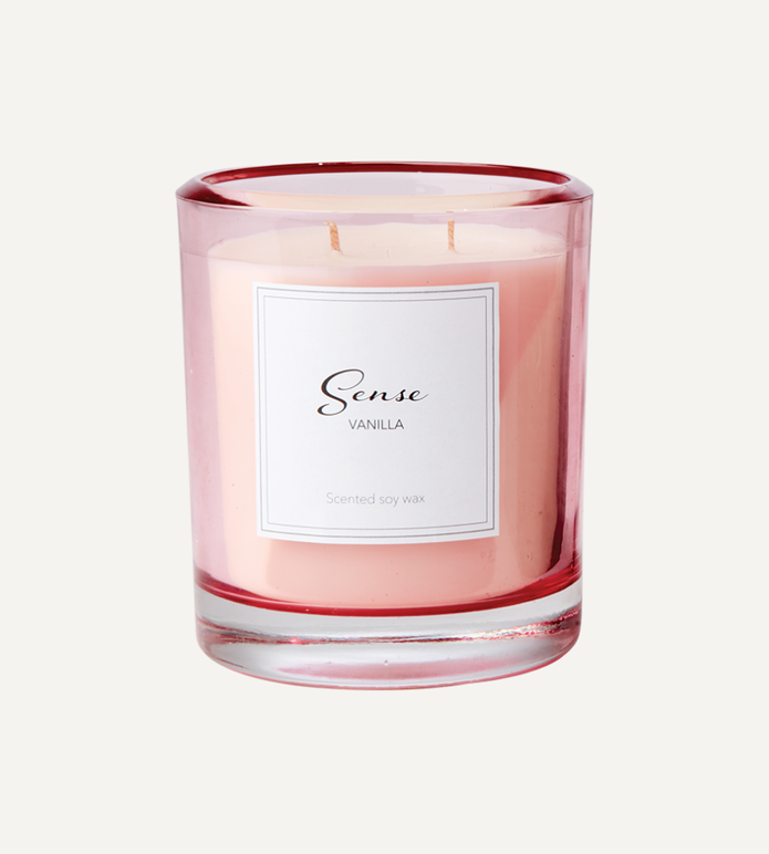 SENSE Doftljus Vanilla, Ljusrosa