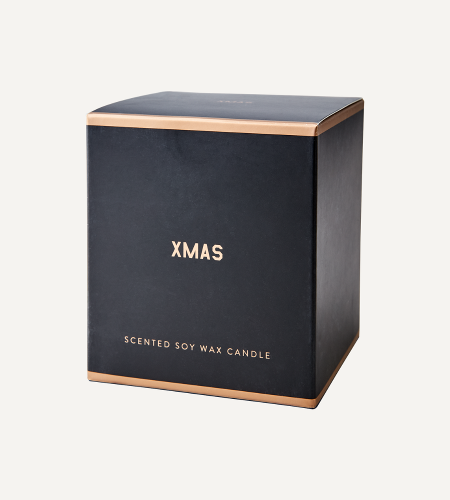 CALENDAR Doftljus Cinnamon & apple, Svart Storlek: Ø8xH10 cm