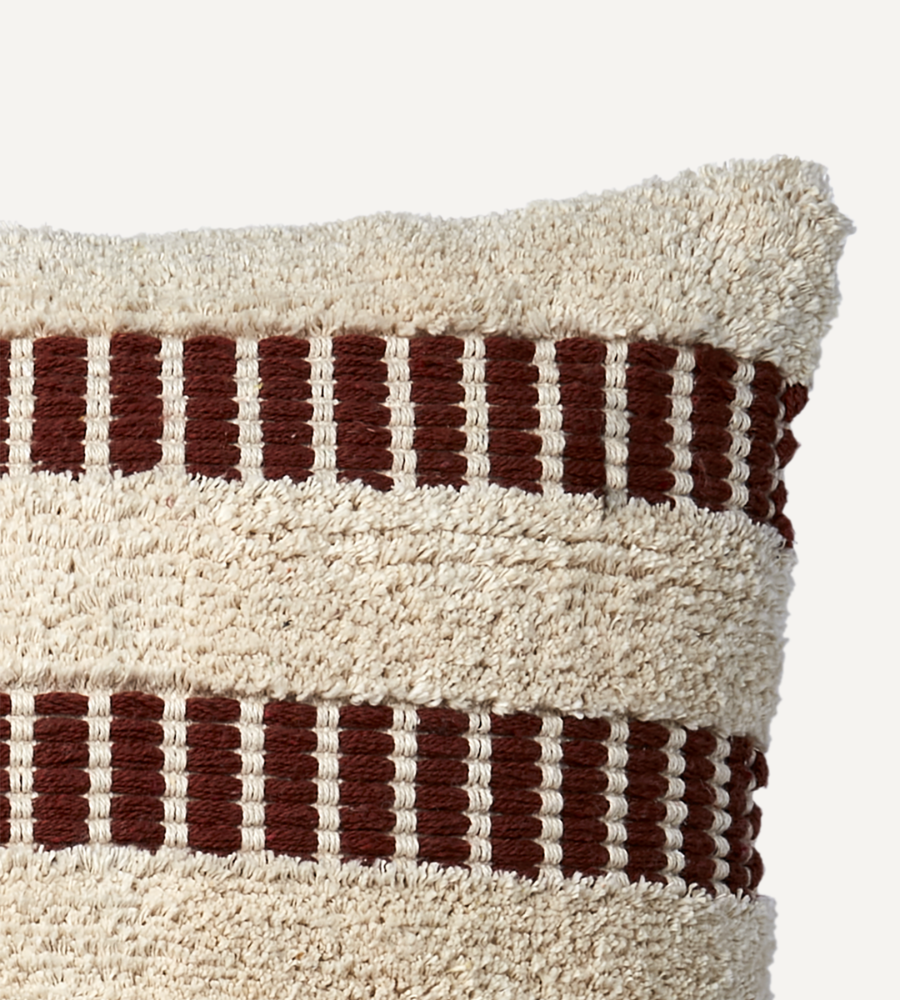 ANNA Kuddfodral, Elfenben/rost L50xW50