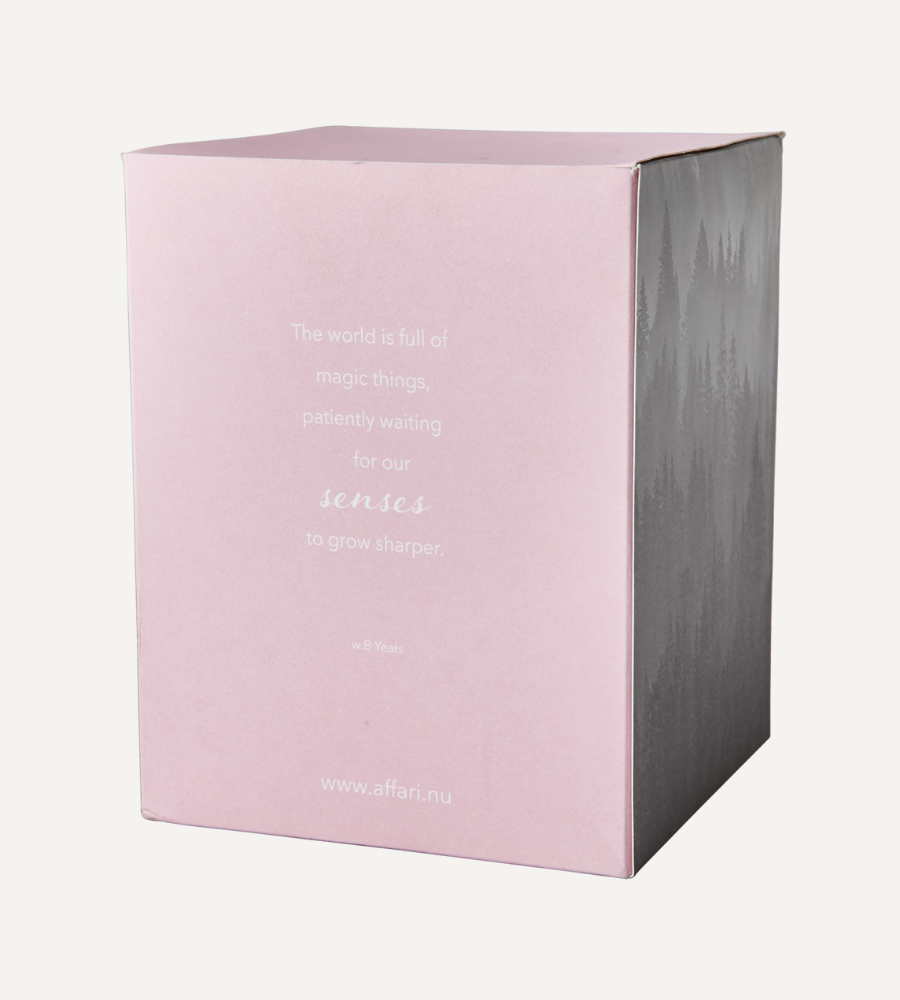 SENSE Doftljus med kupa Vanilla, Ljusrosa