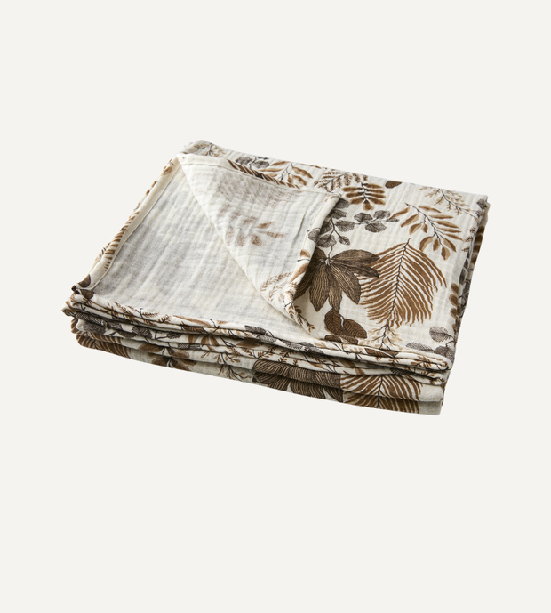 AGNES Bordsduk, Brun/vit 250x150