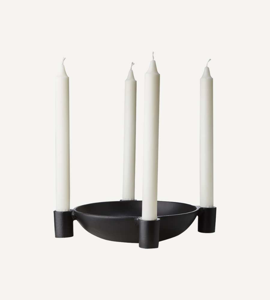 CARTER Adventsljusstake, Svart