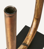 PIPER Ljusstake/vas, Kopparfärgad/svart