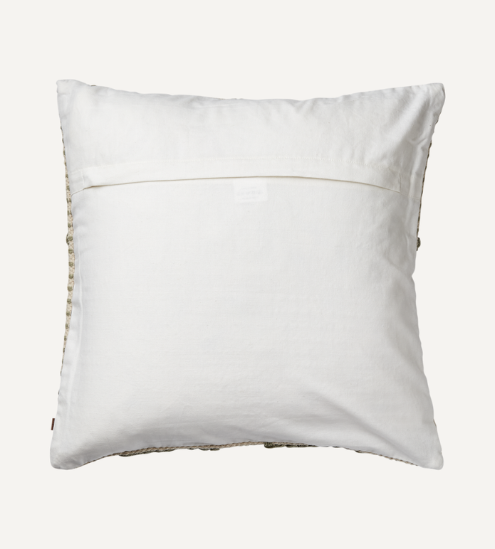 MINNA Kuddfodral, Grön/elfenben 50x50